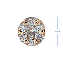 Подвеска из красного золота с бриллиантами