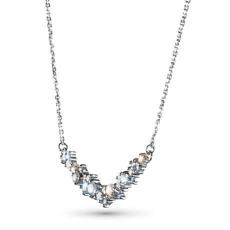 Колье из белого золота