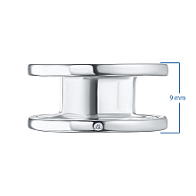 Обручальное кольцо из серебра с бриллиантом