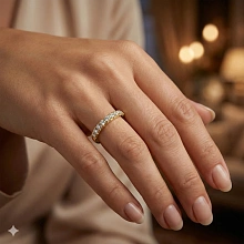 Кольцо из желтого золота c бриллиантами