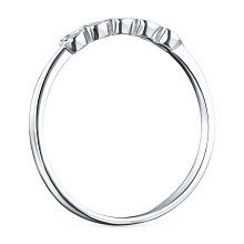 Кольцо из серебра с бриллиантами