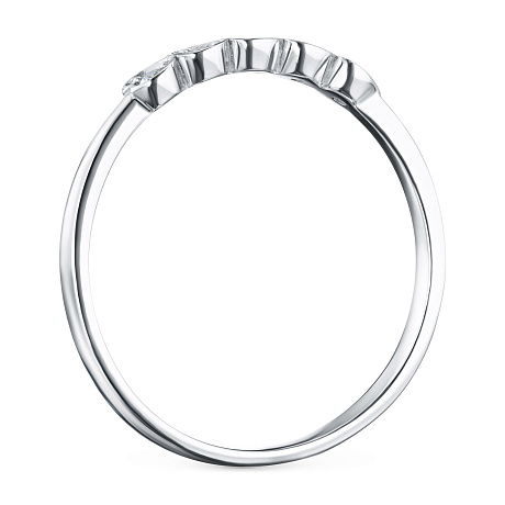 Кольцо из серебра с бриллиантами