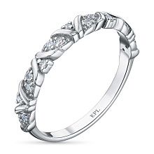 Кольцо из белого золота c бриллиантами