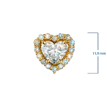 Подвеска из желтого золота c бриллиантами