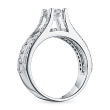 Кольцо из комбинированного золота с бриллиантами