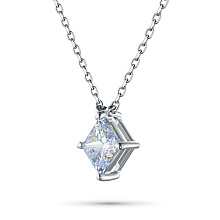 Колье из комбинированного золота с бриллиантом