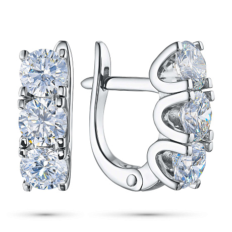 Серьги из белого золота