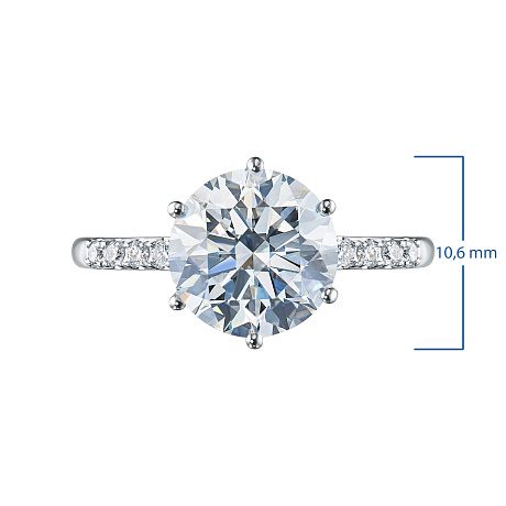 Кольцо из белого золота