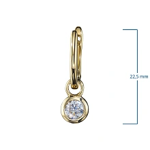 Серьги из желтого золота