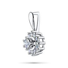 Подвеска из серебра c бриллиантами