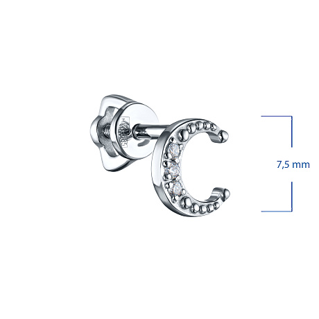 Пусеты из серебра