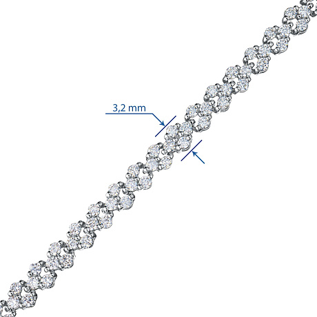 Браслет из белого золота