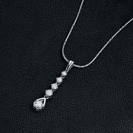 Подвеска из белого золота