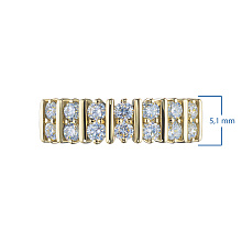 Кольцо из желтого золота c бриллиантами