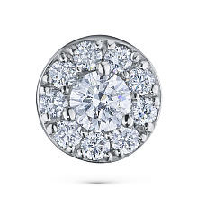 Подвеска из белого золота c бриллиантами