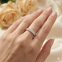 Кольцо из желтого золота c бриллиантами