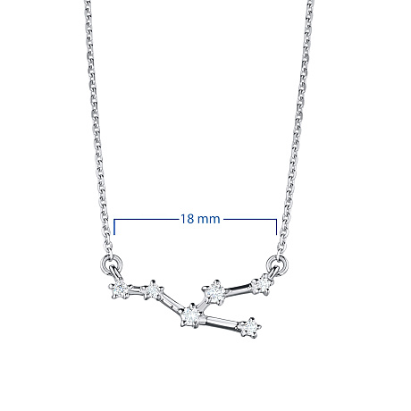 Колье из белого золота