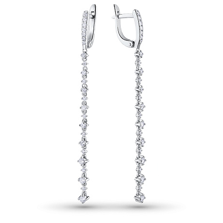 Серьги из белого золота