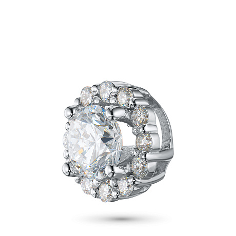 Классическая подвеска из белого золота