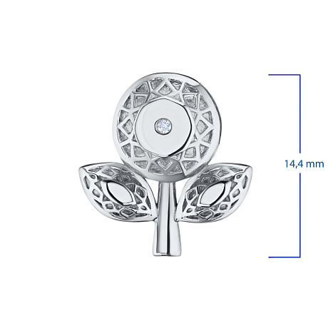 Подвеска из белого золота