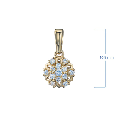 Подвеска из желтого золота