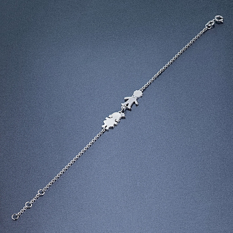 Браслет из серебра с бриллиантами