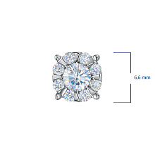 Подвеска из серебра c бриллиантами