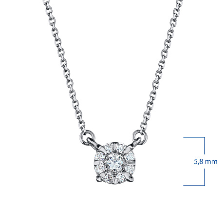 Колье из комбинированного золота с бриллиантами