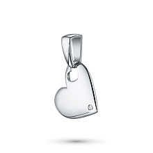 Подвеска из серебра с бриллиантом