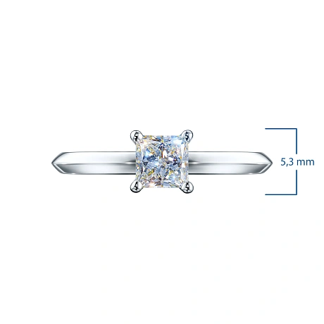 Кольцо из белого золота