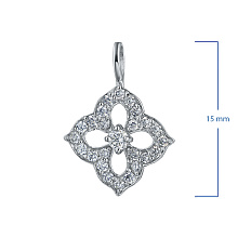 Подвеска из белого золота c бриллиантами