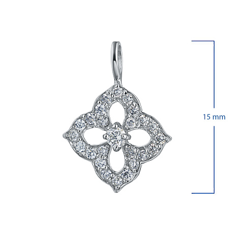 Подвеска из белого золота