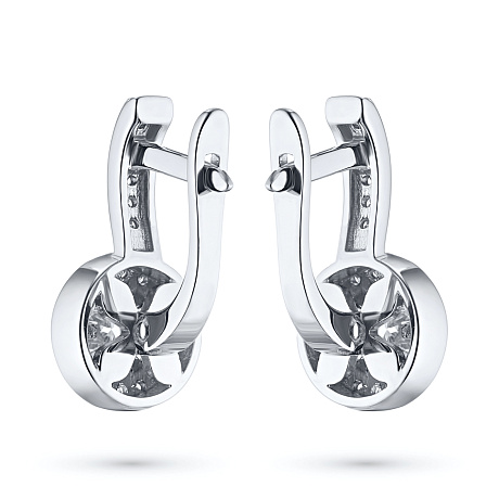 Серьги из белого золота