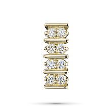 Подвеска из желтого золота c бриллиантами