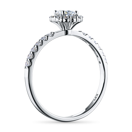 Кольцо из белого золота