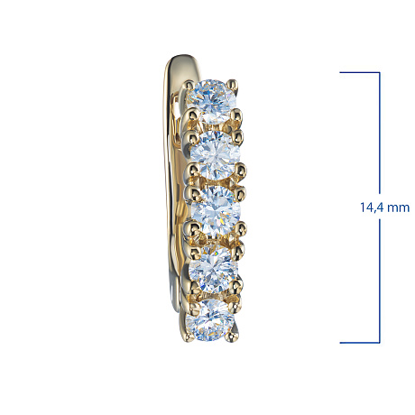 Серьги из желтого золота