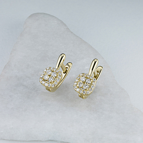 Серьги из желтого золота