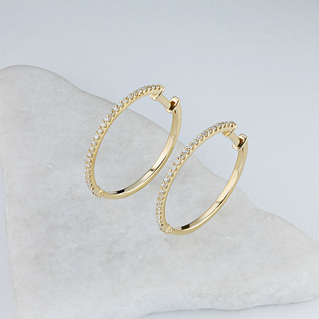 Серьги из желтого золота