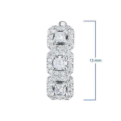 Серьги из белого золота