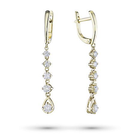 Серьги из желтого золота