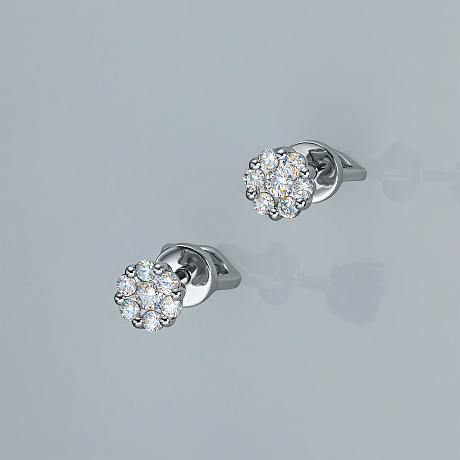 Пусеты из серебра