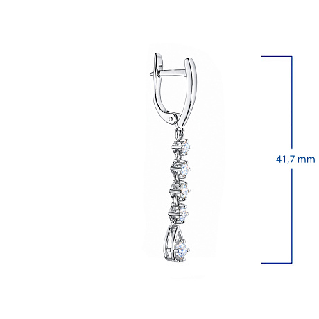 Серьги из белого золота
