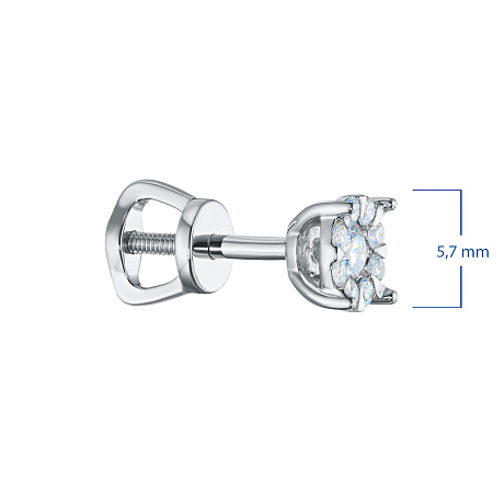 Пусеты из серебра