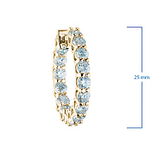 Серьги из желтого золота c бриллиантами