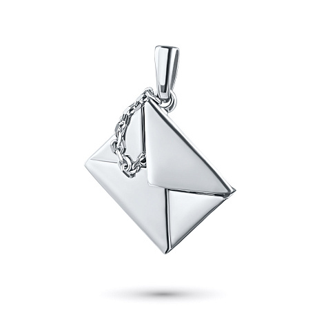 Подвеска из серебра с бриллиантами