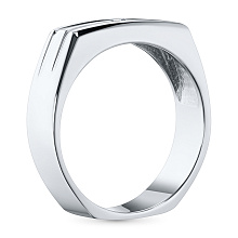 Кольцо из серебра с бриллиантом