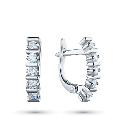 Серьги из белого золота