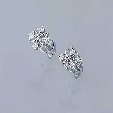 Пусеты из серебра