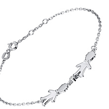 Браслет из серебра с бриллиантами