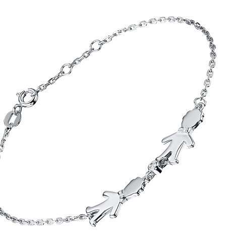 Браслет из серебра с бриллиантами